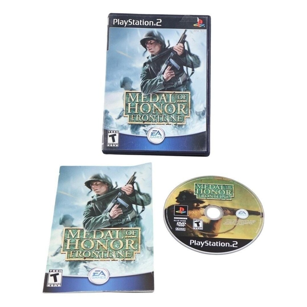 Medal Of Honor Frontline Sony PlayStation 2 Video Game EA T NTSC-U/C Shooter